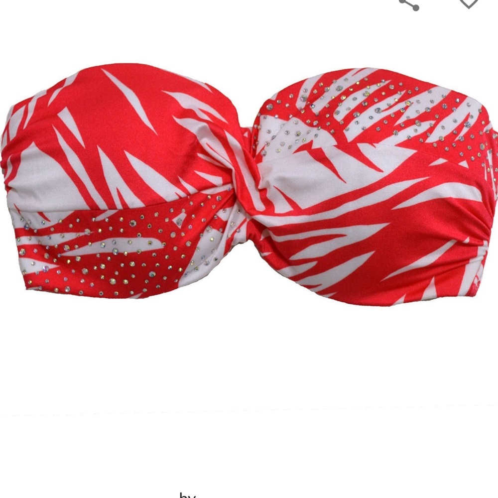 Victoria's Secret Rio Twist Bandeau Rhinestone Top